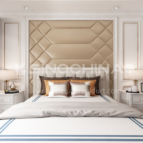 Comfortable bedroom Customized Background Wall BGW034